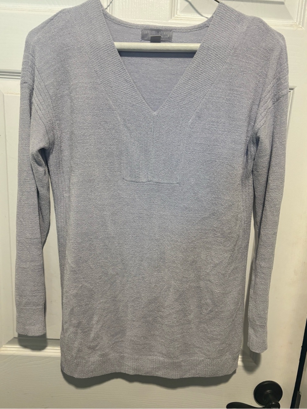 Barefoot Dreams Lavender V-Neck Sweater